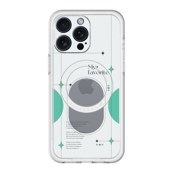 スリムプロテクションプレミアムケース with MagSafe［ オリジナル - チェキケース - グリーン ］
