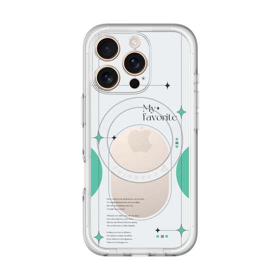 スリムプロテクションプレミアムケース with MagSafe［ オリジナル - チェキケース - グリーン ］