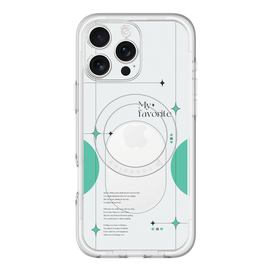 スリムプロテクションプレミアムケース with MagSafe［ オリジナル - チェキケース - グリーン ］