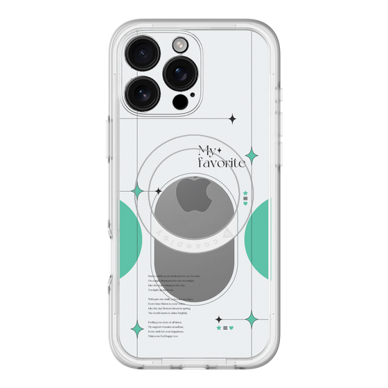 スリムプロテクションプレミアムケース with MagSafe［ オリジナル - チェキケース - グリーン ］