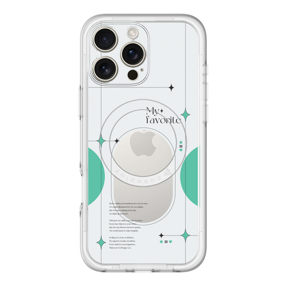 スリムプロテクションプレミアムケース with MagSafe［ オリジナル - チェキケース - グリーン ］