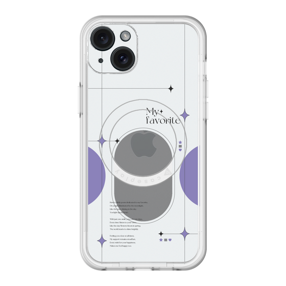 スリムプロテクションプレミアムケース with MagSafe［ オリジナル - チェキケース - パープル ］