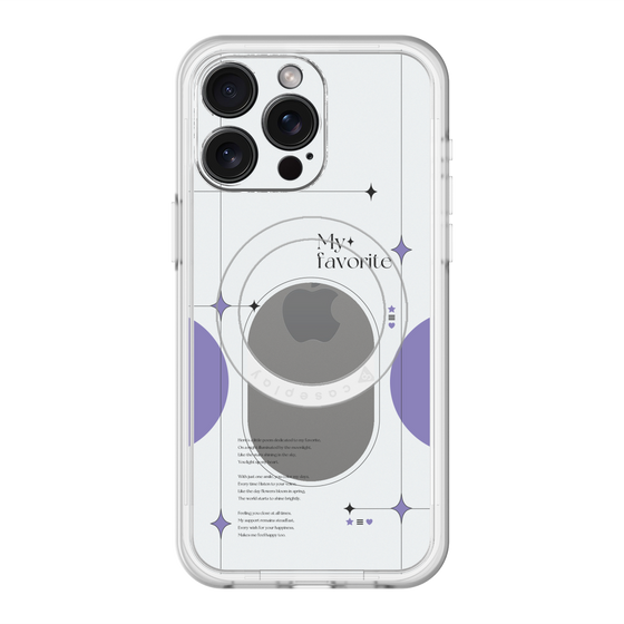 スリムプロテクションプレミアムケース with MagSafe［ オリジナル - チェキケース - パープル ］
