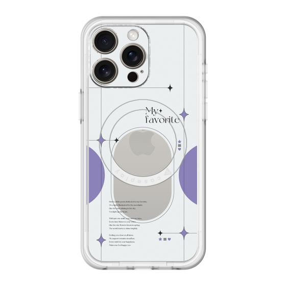 スリムプロテクションプレミアムケース with MagSafe［ オリジナル - チェキケース - パープル ］