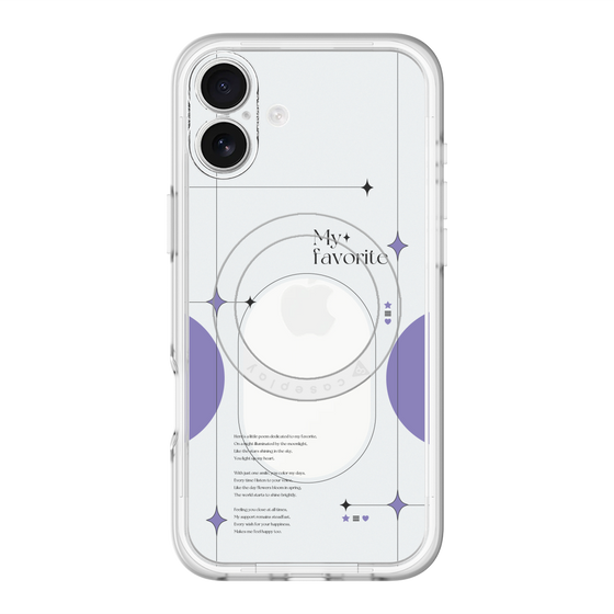 スリムプロテクションプレミアムケース with MagSafe［ オリジナル - チェキケース - パープル ］