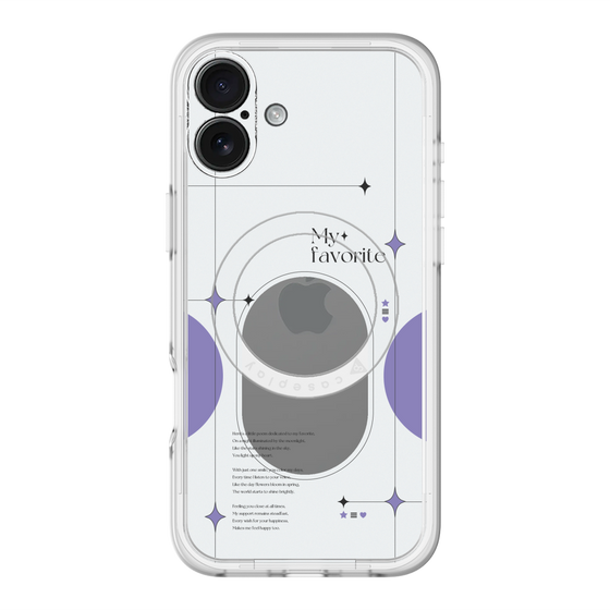スリムプロテクションプレミアムケース with MagSafe［ オリジナル - チェキケース - パープル ］