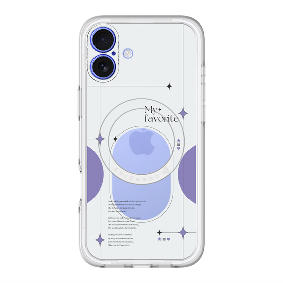 スリムプロテクションプレミアムケース with MagSafe［ オリジナル - チェキケース - パープル ］