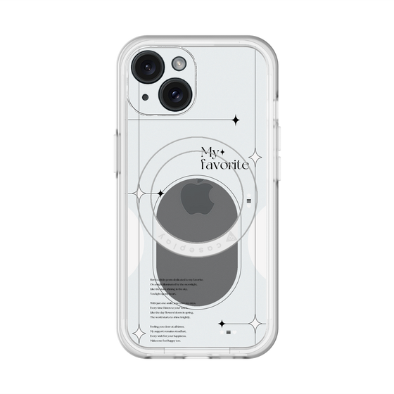 スリムプロテクションプレミアムケース with MagSafe［ オリジナル - チェキケース - ホワイト ］