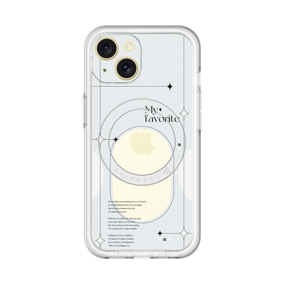 スリムプロテクションプレミアムケース with MagSafe［ オリジナル - チェキケース - ホワイト ］