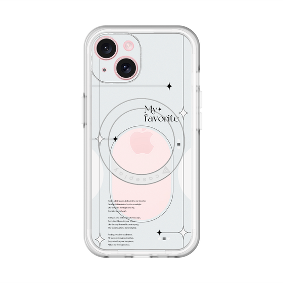 スリムプロテクションプレミアムケース with MagSafe［ オリジナル - チェキケース - ホワイト ］