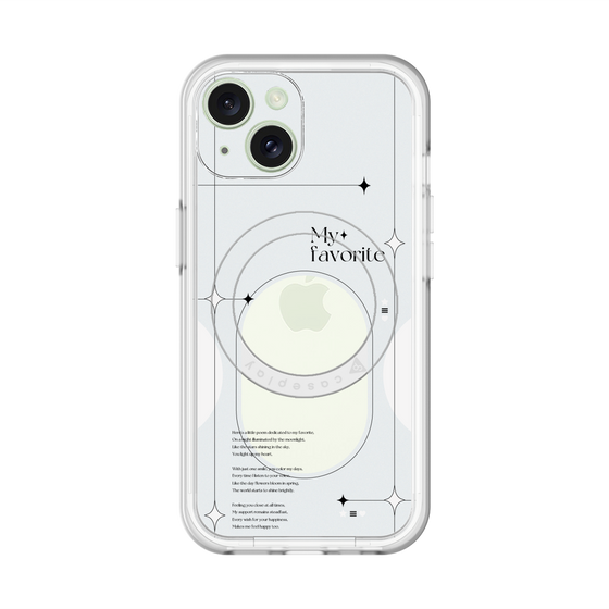 スリムプロテクションプレミアムケース with MagSafe［ オリジナル - チェキケース - ホワイト ］