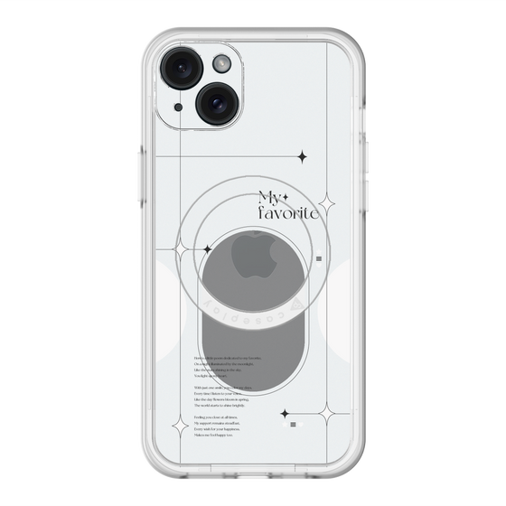 スリムプロテクションプレミアムケース with MagSafe［ オリジナル - チェキケース - ホワイト ］
