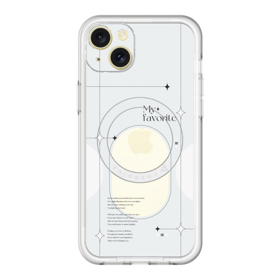 スリムプロテクションプレミアムケース with MagSafe［ オリジナル - チェキケース - ホワイト ］