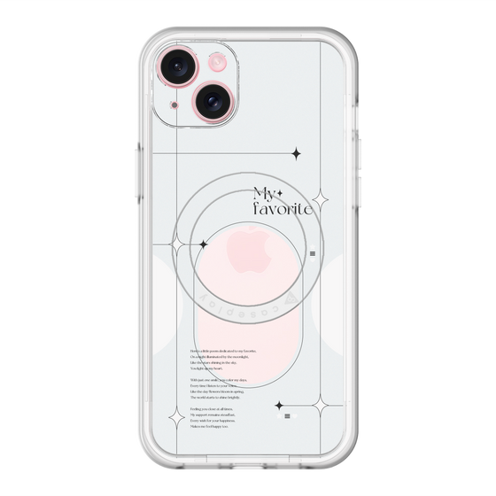 スリムプロテクションプレミアムケース with MagSafe［ オリジナル - チェキケース - ホワイト ］