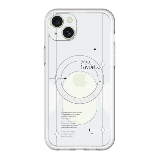 スリムプロテクションプレミアムケース with MagSafe［ オリジナル - チェキケース - ホワイト ］