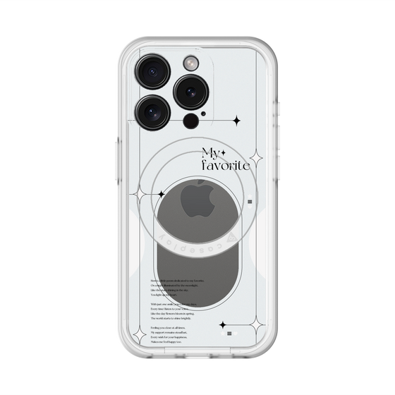 スリムプロテクションプレミアムケース with MagSafe［ オリジナル - チェキケース - ホワイト ］