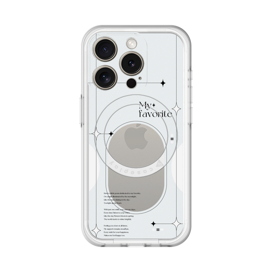 スリムプロテクションプレミアムケース with MagSafe［ オリジナル - チェキケース - ホワイト ］