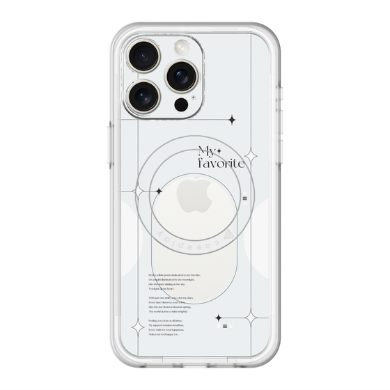 スリムプロテクションプレミアムケース with MagSafe［ オリジナル - チェキケース - ホワイト ］