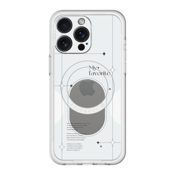 スリムプロテクションプレミアムケース with MagSafe［ オリジナル - チェキケース - ホワイト ］