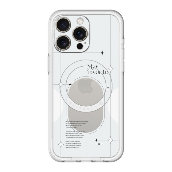 スリムプロテクションプレミアムケース with MagSafe［ オリジナル - チェキケース - ホワイト ］