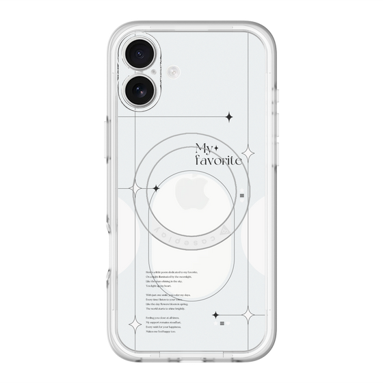 スリムプロテクションプレミアムケース with MagSafe［ オリジナル - チェキケース - ホワイト ］