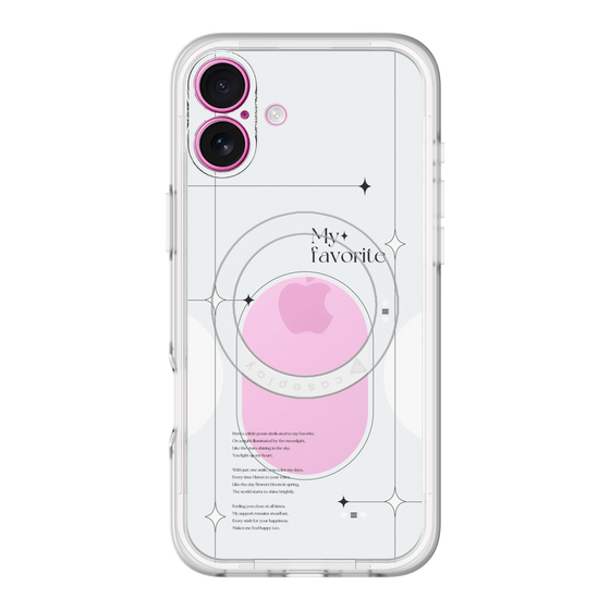 スリムプロテクションプレミアムケース with MagSafe［ オリジナル - チェキケース - ホワイト ］