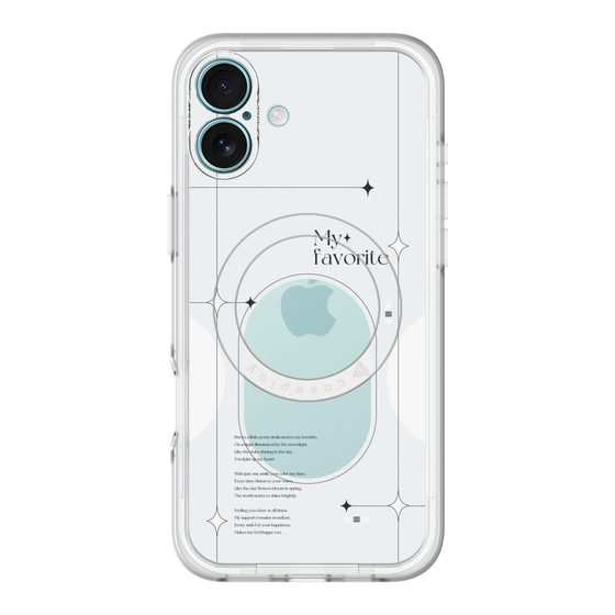スリムプロテクションプレミアムケース with MagSafe［ オリジナル - チェキケース - ホワイト ］