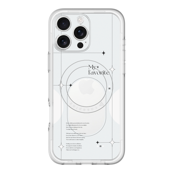 スリムプロテクションプレミアムケース with MagSafe［ オリジナル - チェキケース - ホワイト ］