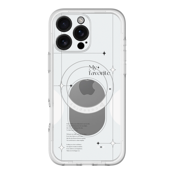 スリムプロテクションプレミアムケース with MagSafe［ オリジナル - チェキケース - ホワイト ］