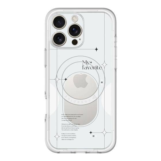 スリムプロテクションプレミアムケース with MagSafe［ オリジナル - チェキケース - ホワイト ］