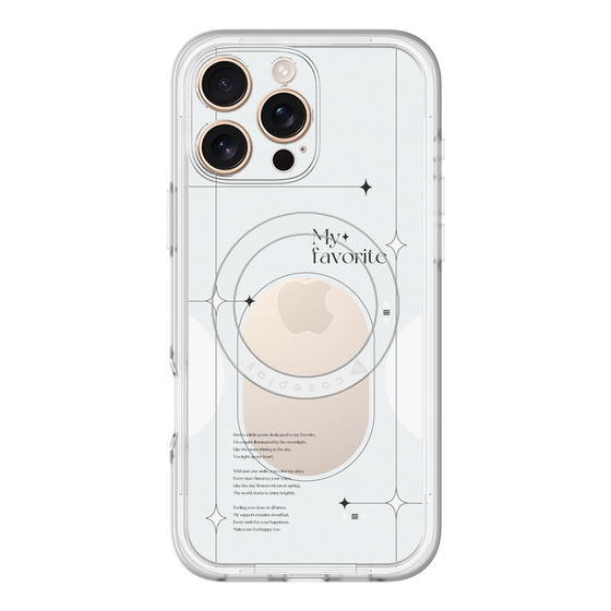 スリムプロテクションプレミアムケース with MagSafe［ オリジナル - チェキケース - ホワイト ］