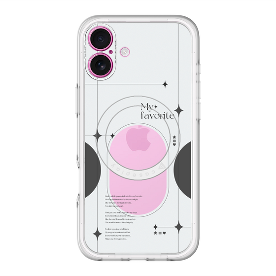 スリムプロテクションプレミアムケース with MagSafe［ オリジナル - チェキケース - ブラック ］