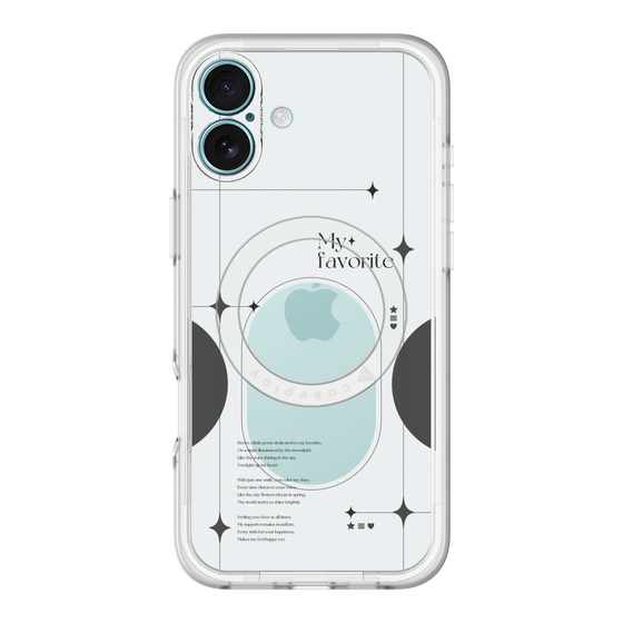 スリムプロテクションプレミアムケース with MagSafe［ オリジナル - チェキケース - ブラック ］