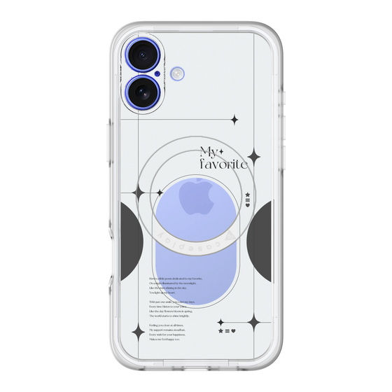 スリムプロテクションプレミアムケース with MagSafe［ オリジナル - チェキケース - ブラック ］