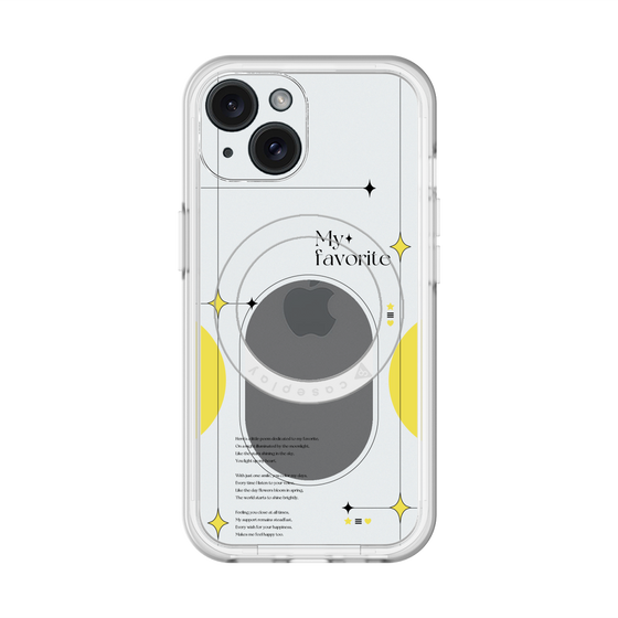 スリムプロテクションプレミアムケース with MagSafe［ オリジナル - チェキケース - イエロー ］