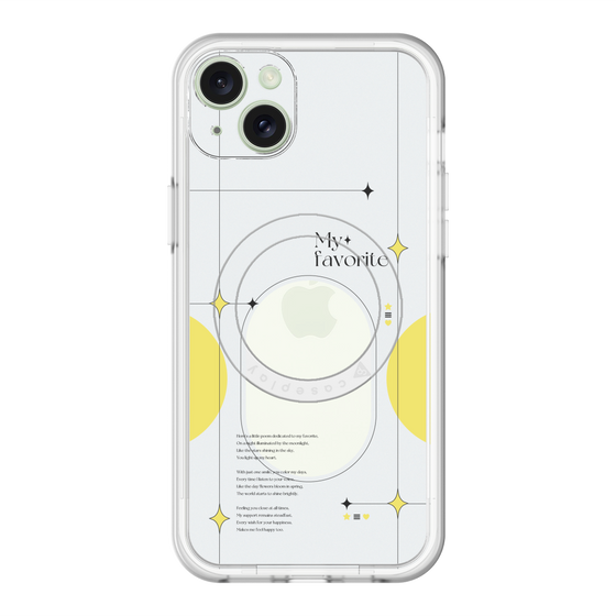 スリムプロテクションプレミアムケース with MagSafe［ オリジナル - チェキケース - イエロー ］