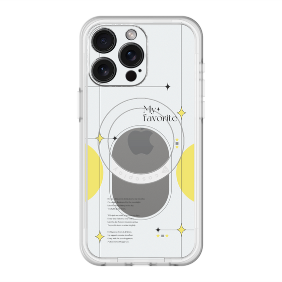 スリムプロテクションプレミアムケース with MagSafe［ オリジナル - チェキケース - イエロー ］