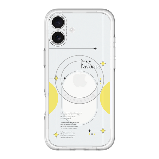 スリムプロテクションプレミアムケース with MagSafe［ オリジナル - チェキケース - イエロー ］