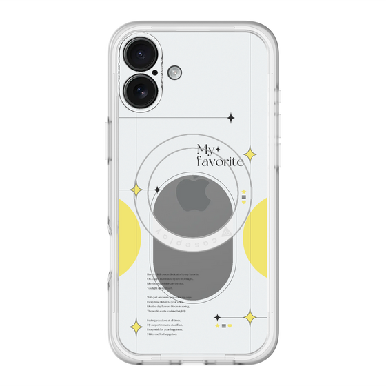 スリムプロテクションプレミアムケース with MagSafe［ オリジナル - チェキケース - イエロー ］