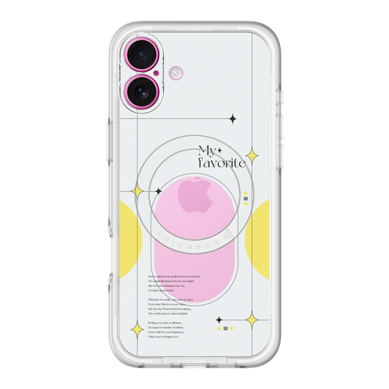 スリムプロテクションプレミアムケース with MagSafe［ オリジナル - チェキケース - イエロー ］