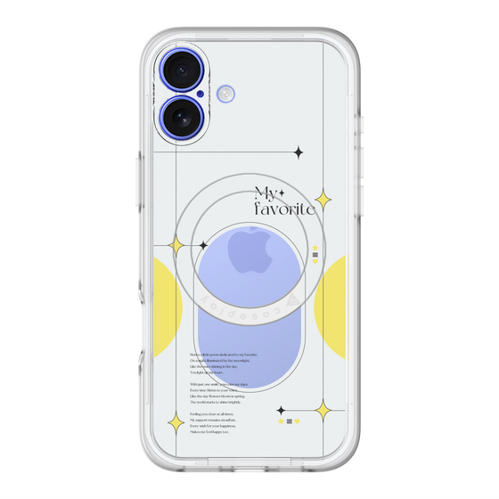 スリムプロテクションプレミアムケース with MagSafe［ オリジナル - チェキケース - イエロー ］