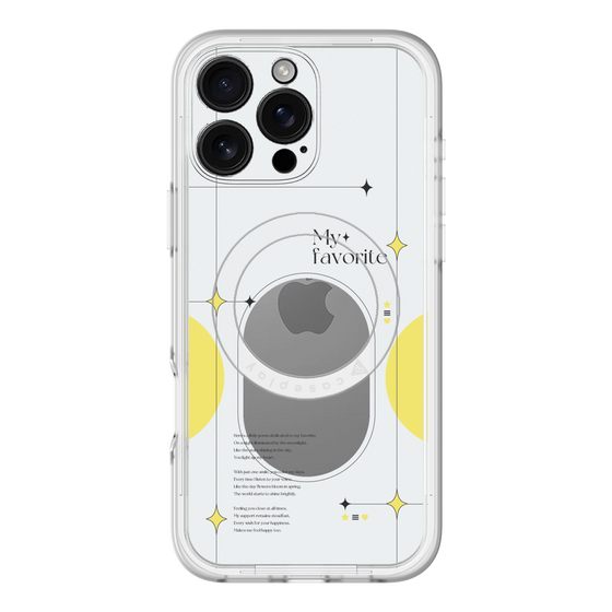 スリムプロテクションプレミアムケース with MagSafe［ オリジナル - チェキケース - イエロー ］