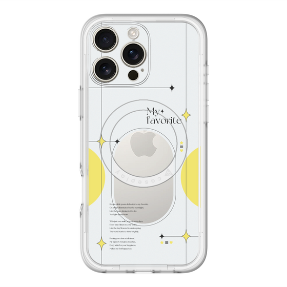 スリムプロテクションプレミアムケース with MagSafe［ オリジナル - チェキケース - イエロー ］