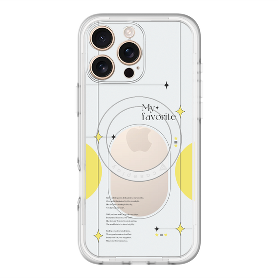 スリムプロテクションプレミアムケース with MagSafe［ オリジナル - チェキケース - イエロー ］
