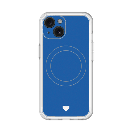 スリムプロテクションプレミアムケース with MagSafe［ オリジナル - 推し色ハート - ブルー ］