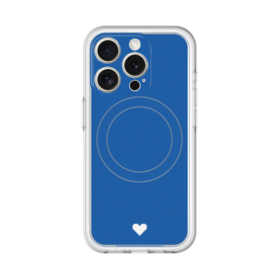 スリムプロテクションプレミアムケース with MagSafe［ オリジナル - 推し色ハート - ブルー ］