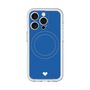 スリムプロテクションプレミアムケース with MagSafe［ オリジナル - 推し色ハート - ブルー ］