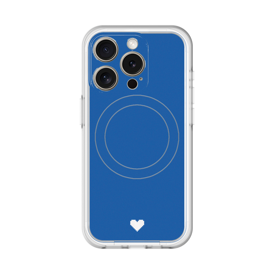 スリムプロテクションプレミアムケース with MagSafe［ オリジナル - 推し色ハート - ブルー ］