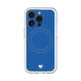 スリムプロテクションプレミアムケース with MagSafe［ オリジナル - 推し色ハート - ブルー ］