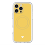 スリムプロテクションプレミアムケース with MagSafe［ オリジナル - 推し色ハート - イエロー ］